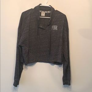 Crop top quarter zip